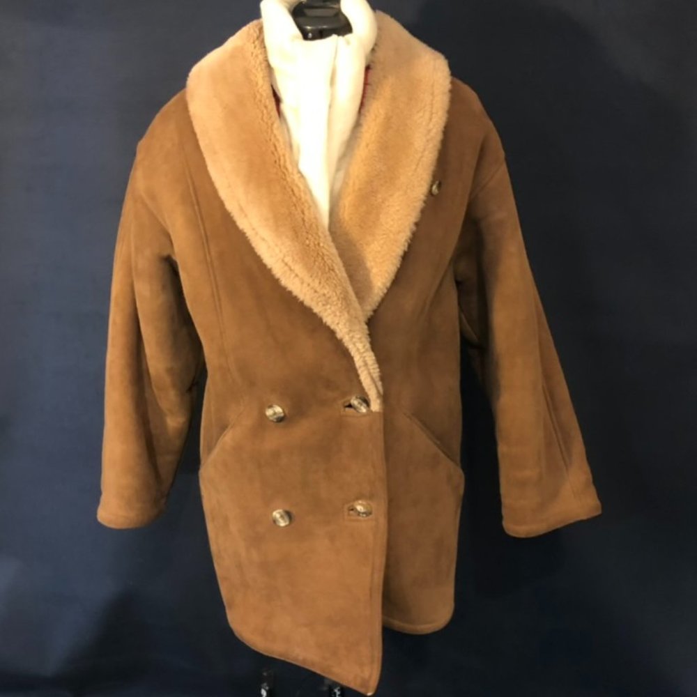 Sawyer of Napa vintage shearling coat, women's medium